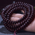 Fortune Jewel Natural Tibet 108 Mala Beads Purple Bodhi Seed Wealth Bracelet