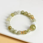 Fortune Jewel Green Grape Color Jade Abundance Bracelet