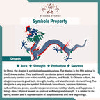 Fortune Jewel Handmade 925 Sterling Silver Year of the Dragon Phoenix Peace Buckle Luck Couple Bracelet