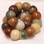 15mm Natural Garlic Bodhi Bracelet – Ultra Smooth Finish, Multi-Color Options