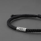 Fortune Jewel Tibet Koi Fish Wealth Black String Bracelet