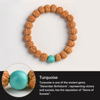 Fortune Jewel Tibet Rudraksha Bodhi Seed Wealth Auspiciousness Bracelet