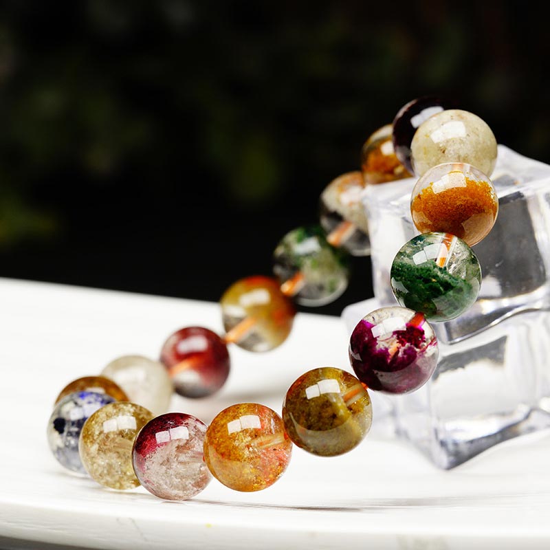 Fortune Jewel Natural Various Gemstone Crystal Love Bracelet