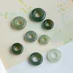 Fortune Jewel Natural Round Jade Peace Buckle Luck Abundance Necklace Pendant