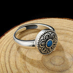 Fortune Jewel Tibetan Om Mani Padme Hum Peace Rotatable Ring