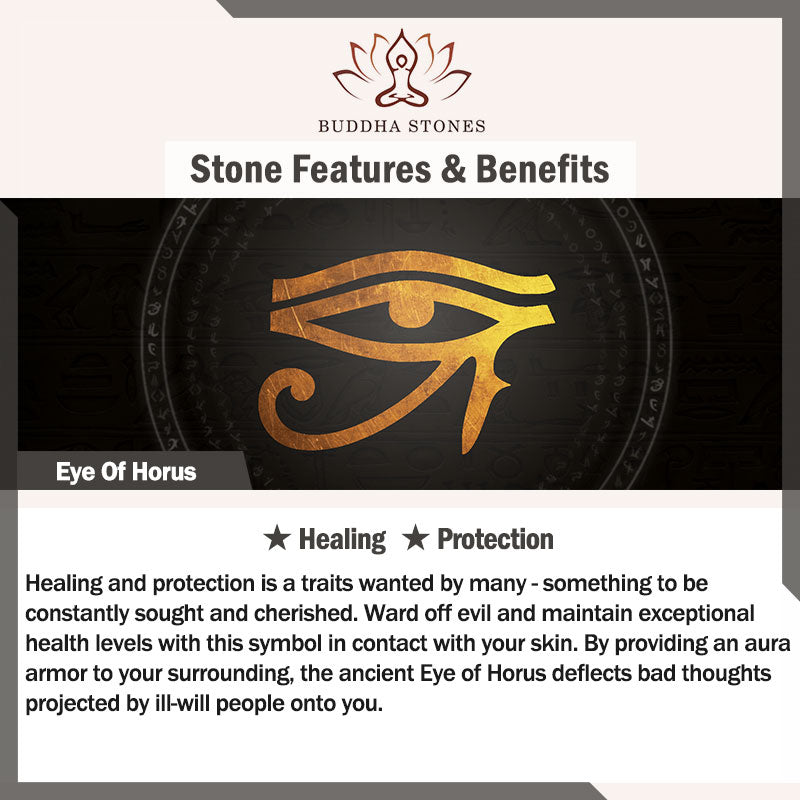 Fortune Jewel Eye Of Horus Crystal Protection Adjustable Ring