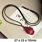 Fortune Jewel Laughing Buddha Yin Yang Chinese Zodiac Gourd Natural Cinnabar Blessing Necklace Pendant