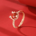 Fortune Jewel 925 Sterling Silver Year of the Dragon Cinnabar Red Agate Dragon Protection Bracelet Necklace Pendant Earrings Ring