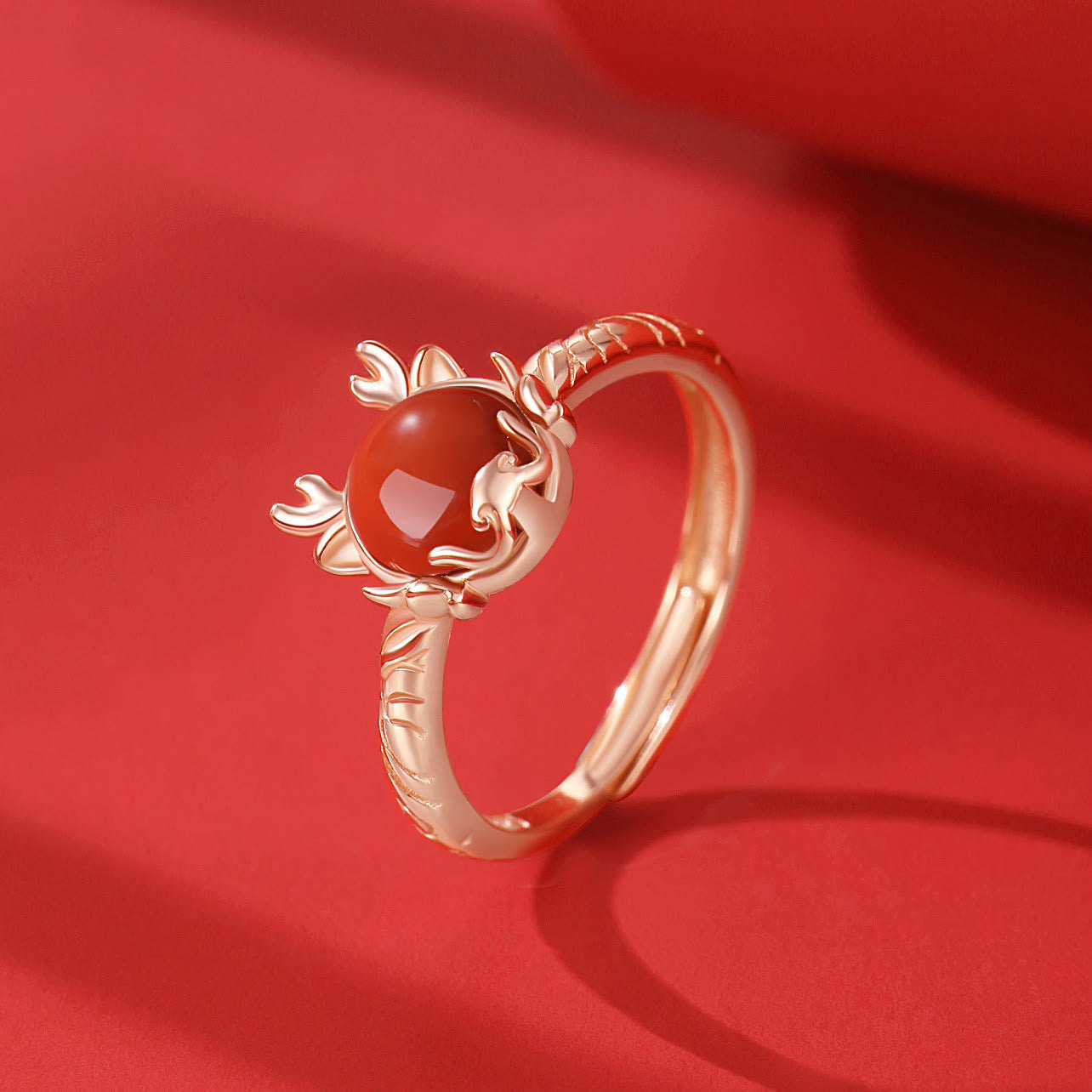 Fortune Jewel 925 Sterling Silver Year of the Dragon Cinnabar Red Agate Dragon Protection Bracelet Necklace Pendant Earrings Ring