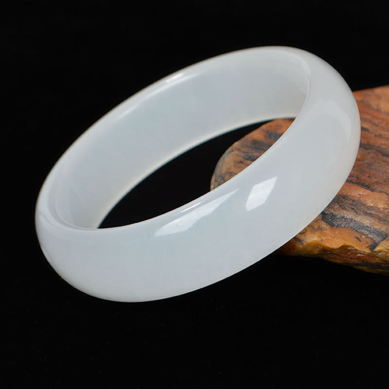 Fortune Jewel Natural Golden Silk Jade Wealth Luck Bracelet Bangle