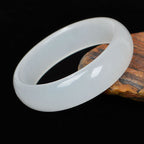 Fortune Jewel Natural Golden Silk Jade Wealth Luck Bracelet Bangle