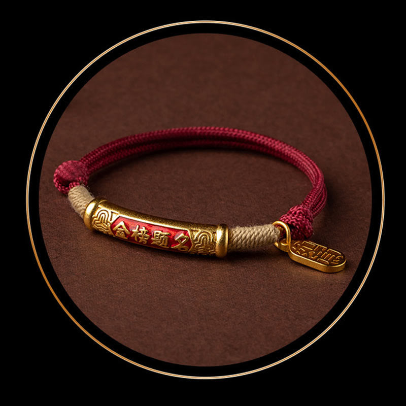 Fortune Jewel 999 Sterling Silver Tibet Handmade Om Mani Padme Hum Fu Character TopRank Character Luck Braided Bracelet