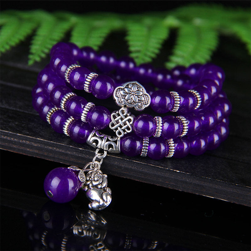Fortune Jewel The Amethyst Pixiu Wealth Bracelet