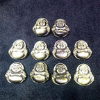 Fortune Jewel Laughing Buddha Gold Sheen Obsidian Wealth Necklace Pendant