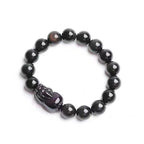 Fortune Jewel FengShui PiXiu Rainbow Obsidian Healing Bracelet