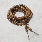 Fortune Jewel 108 Mala Beads Bracelet Prayer Meditation Sandalwood Elastic