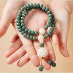 Fortune Jewel Lotus Cyan Bodhi Seed Success Bracelet