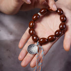 Fortune Jewel Tibetan Natural Purple Gold Rat OM Chinese Zodiac Nine Palaces Eight Diagrams Charm Wealth Bracelet