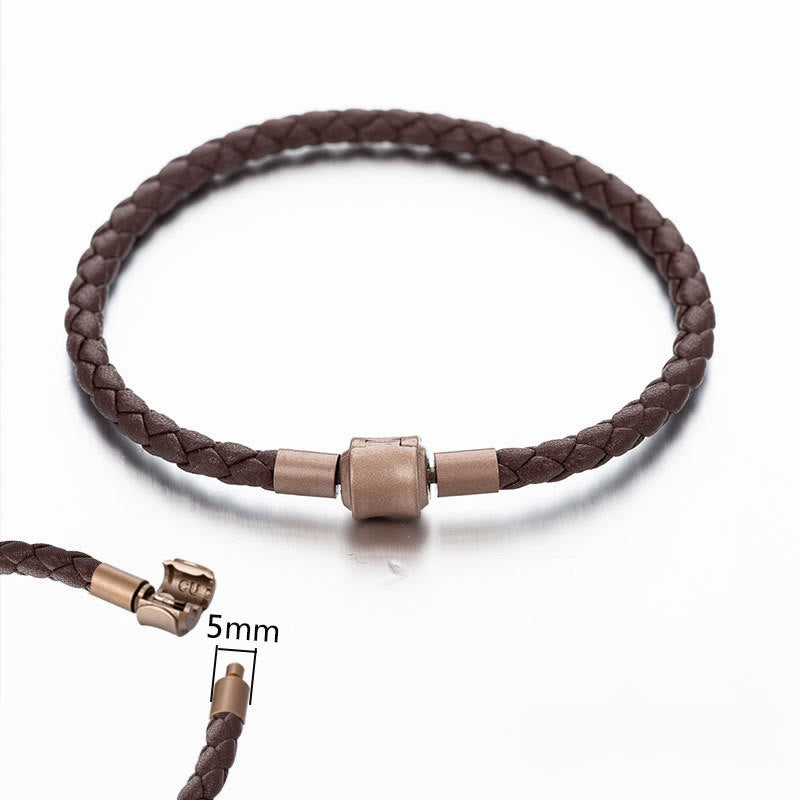 Fortune Jewel Vintage Leather Rope Luck Braid String Bracelet
