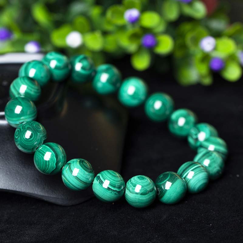 Fortune Jewel Natural Malachite Protection Calmness Bracelet