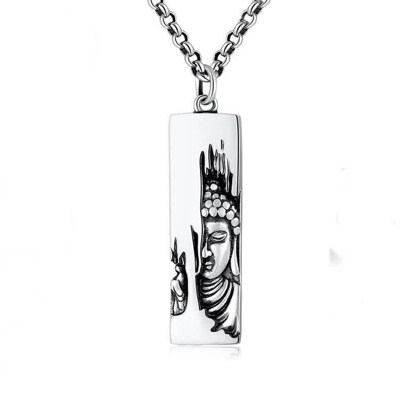 Fortune Jewel Tathagata Buddha Strength Protection Amulet Lucky Vintage Style Pendant Necklace Fortune Jewel
