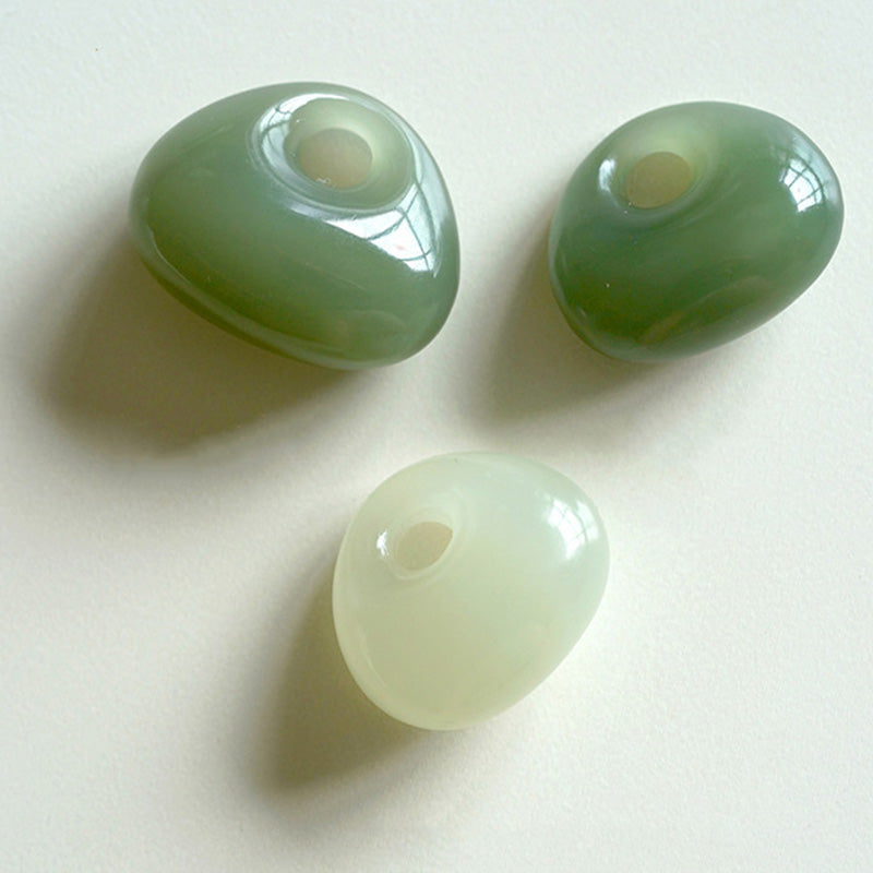 Fortune Jewel Natural Jade Luck Prosperity Necklace Pendant (Random Color)