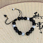 Fortune Jewel "All the Best for Strength and Grounding" Obsidian Bracelet Includes Gift Message Card Fortune Jewel