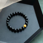 Fortune Jewel Natural Rainbow Obsidian Tiger Eye Positive Love Bracelet