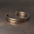 Fortune Jewel Rustic Copper Luck Viking Cuff Bracelet