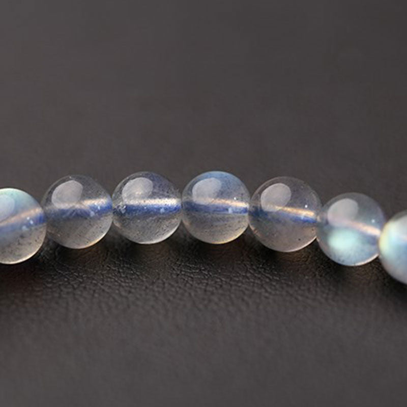 Fortune Jewel Natural Moonstone Flower Chram Healing Beads Bracelet