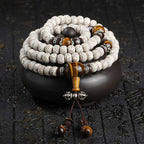 Fortune Jewel Handmade Tibetan Tiger Eye Bodhi Seed Peace Bracelet