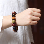 Fortune Jewel Tibet Various Wood Om Mani Padme Hum Purity Bracelet