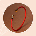 Fortune Jewel Simple Design Handmade Luck Braid String Cuff Bracelet