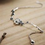 Fortune Jewel "Sending Grace and Harmony"Plum Blossom Chalcedony Bracelet Includes Gift Message Card Fortune Jewel