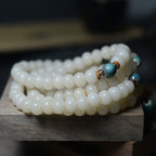 Fortune Jewel 108 Mala Beads Bodhi Seed Keep Away Evil Spirits Calm Bracelet