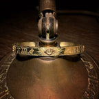 Fortune Jewel Eye Of Horus Protection Copper Cuff Bracelet Bangle