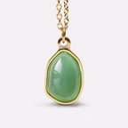 Fortune Jewel Natural Green Aventurine Amethyst Rose Quartz Blessing Necklace Pendant