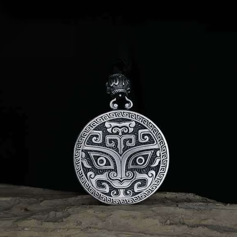 Fortune Jewel Lucky FengShui Mythological Creature Taotie Wealth Necklace Pendant