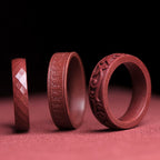 Fortune Jewel Cinnabar Om Mani Padme Hum Auspicious Clouds Blessing Ring