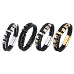 Fortune Jewel Layered Leather Weave Fortune Bracelet