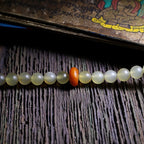 Fortune Jewel 108 Mala Beads Tibet Sheep Horn Amber Luck Bracelet