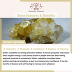 Fortune Jewel Natural Golden Lepidolite Protection Prosperity Bracelet