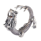 Fortune Jewel 925 Sterling Silver Dragon Luck Protection Ring Fortune Jewel