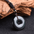 Fortune Jewel Tibetan Obsidian Protection Necklace