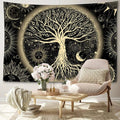 Abstract Galaxy Tree of Life Tapestry
