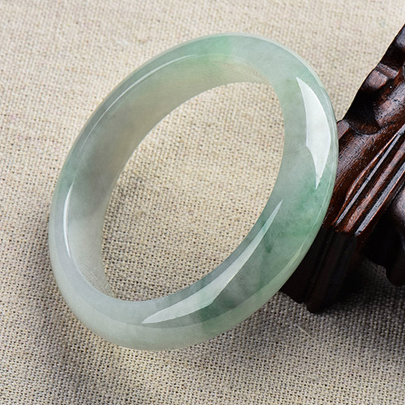 Fortune Jewel Natural Jade Luck Healing Prosperity Bangle Bracelet