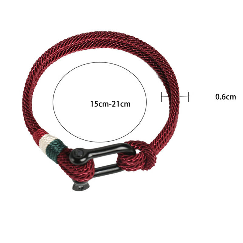 Fortune Jewel Simple Design Luck Stainless Steel Buckle Bracelet