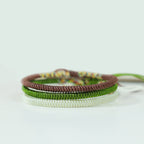 Fortune Jewel 3Pcs Tibetan Handmade Multicolored Luck King Kong Knot Auspiciousness Bracelet