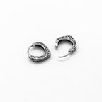 Fortune Jewel Viking Hoop Titanium Steel Balance Earrings