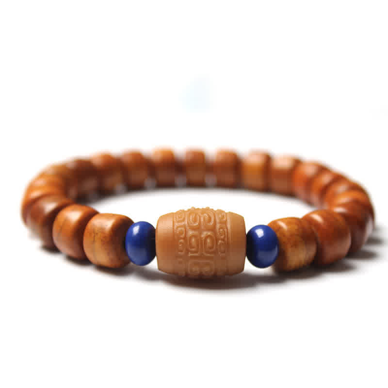Fortune Jewel Tibetan Bone Beads Om Mani Padme Hum Strength Bracelet